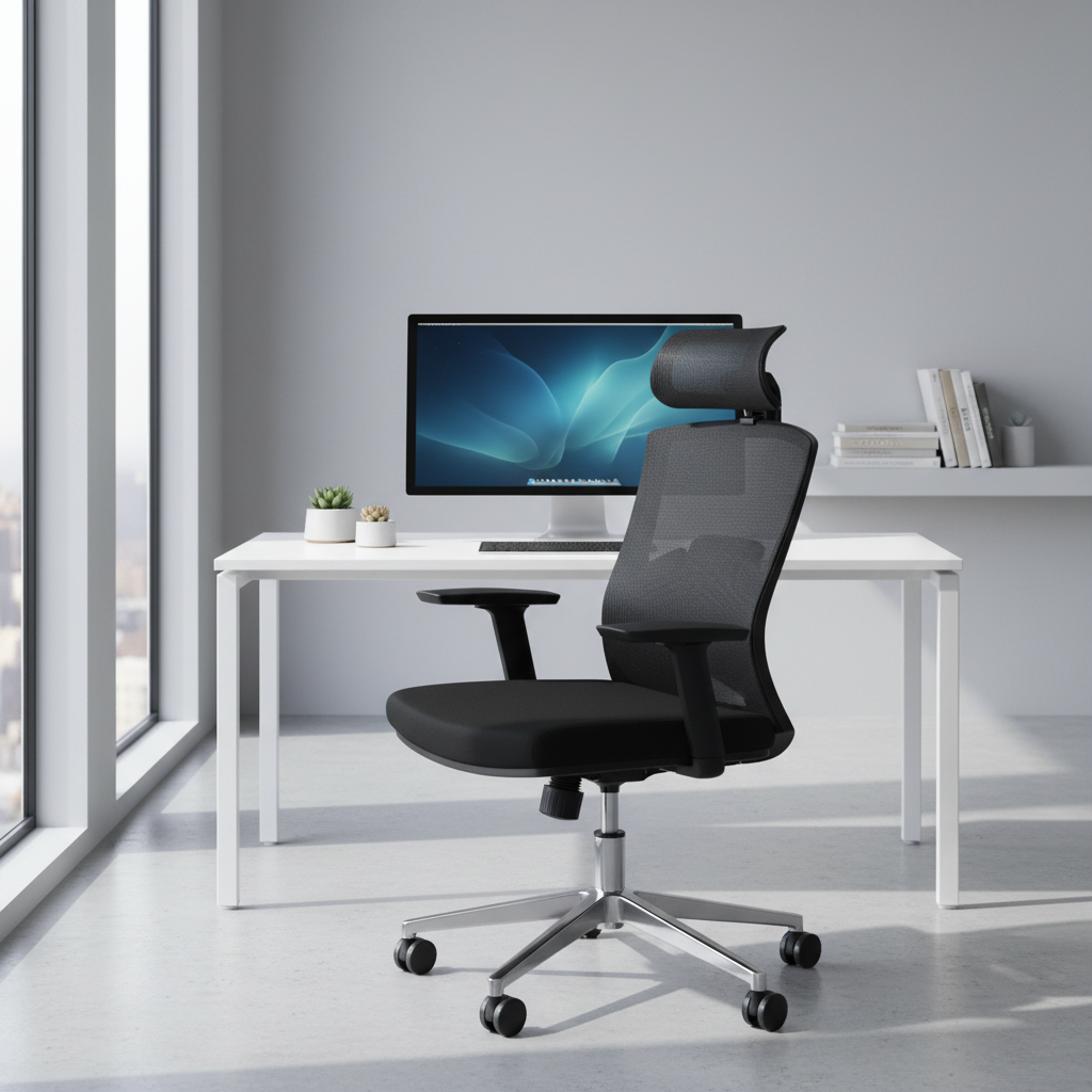 Ergonomic Mesh High Back Office Chair with Headrest UAE | Premium Executive Chair Dubai | IH 812-H