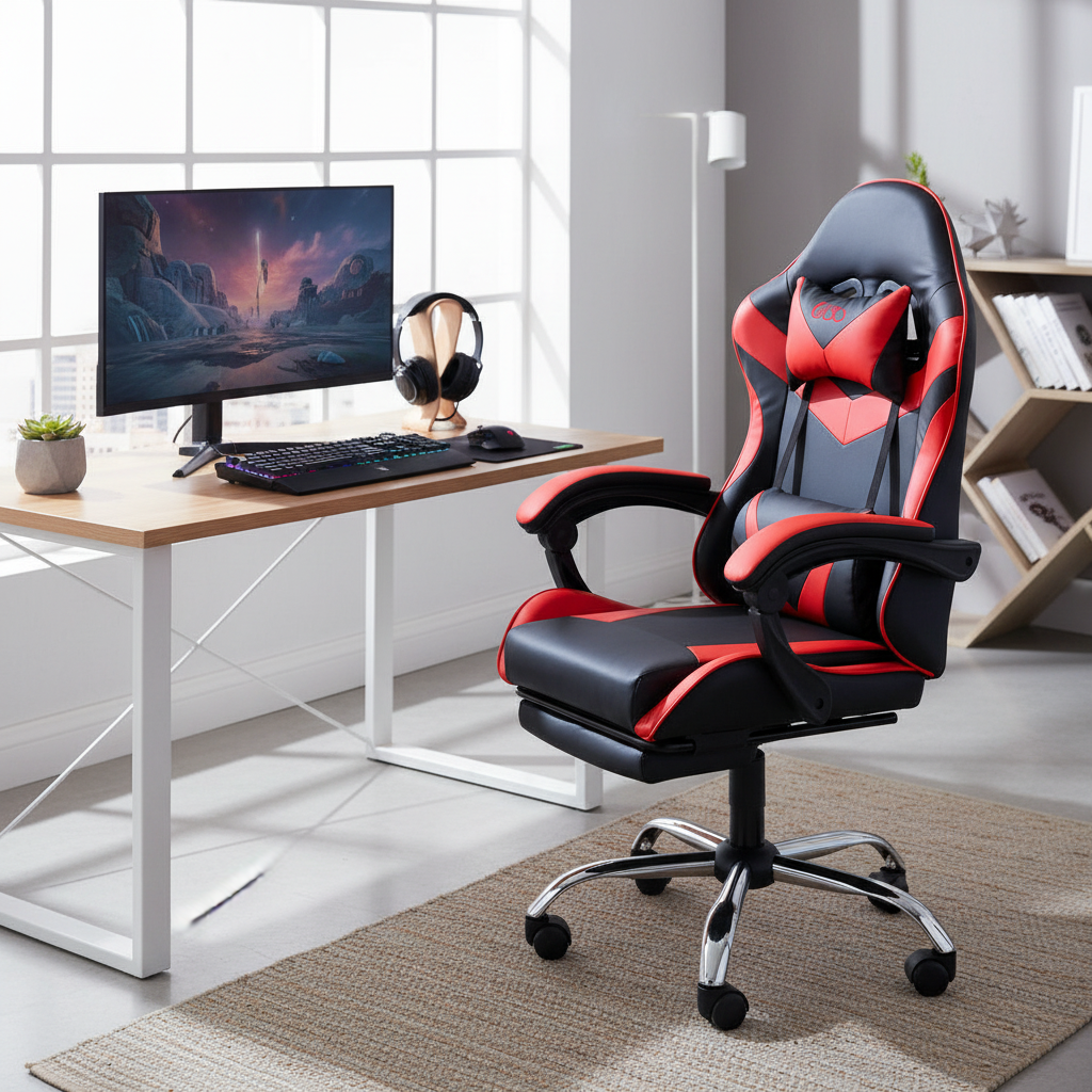 Premium Gaming Chair UAE - Red & Black Ergonomic Office Chair | IH FR35