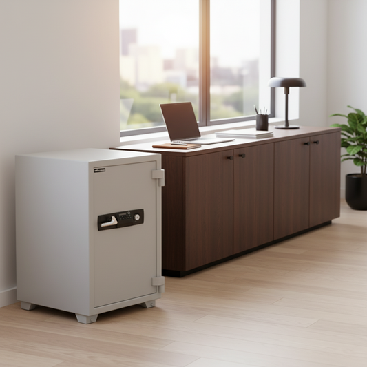 Eagle ES-100 Fire-Resistant Safe – Digital + Key Lock System