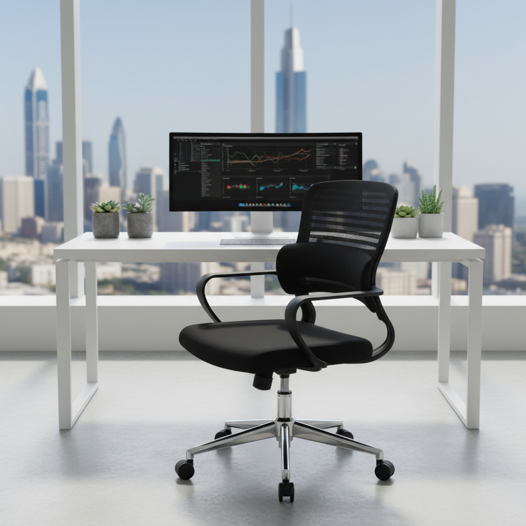 Office Chair Black IH 4008 BLK | Premium Ergonomic Seating UAE