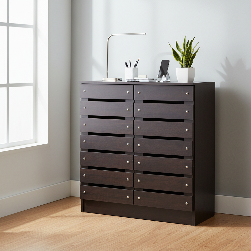 Premium Wenge Shelving Unit IH 512 | Office Storage UAE