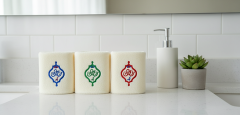 Premium Luxury Ramadan Personalized Face Towel Set UAE Dubai - 600 GSM Cotton Islamic