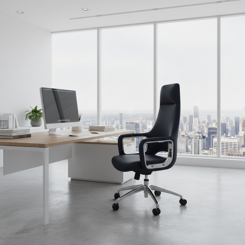Executive Meeting Table Chairs UAE | Premium Office Seating (Blue)