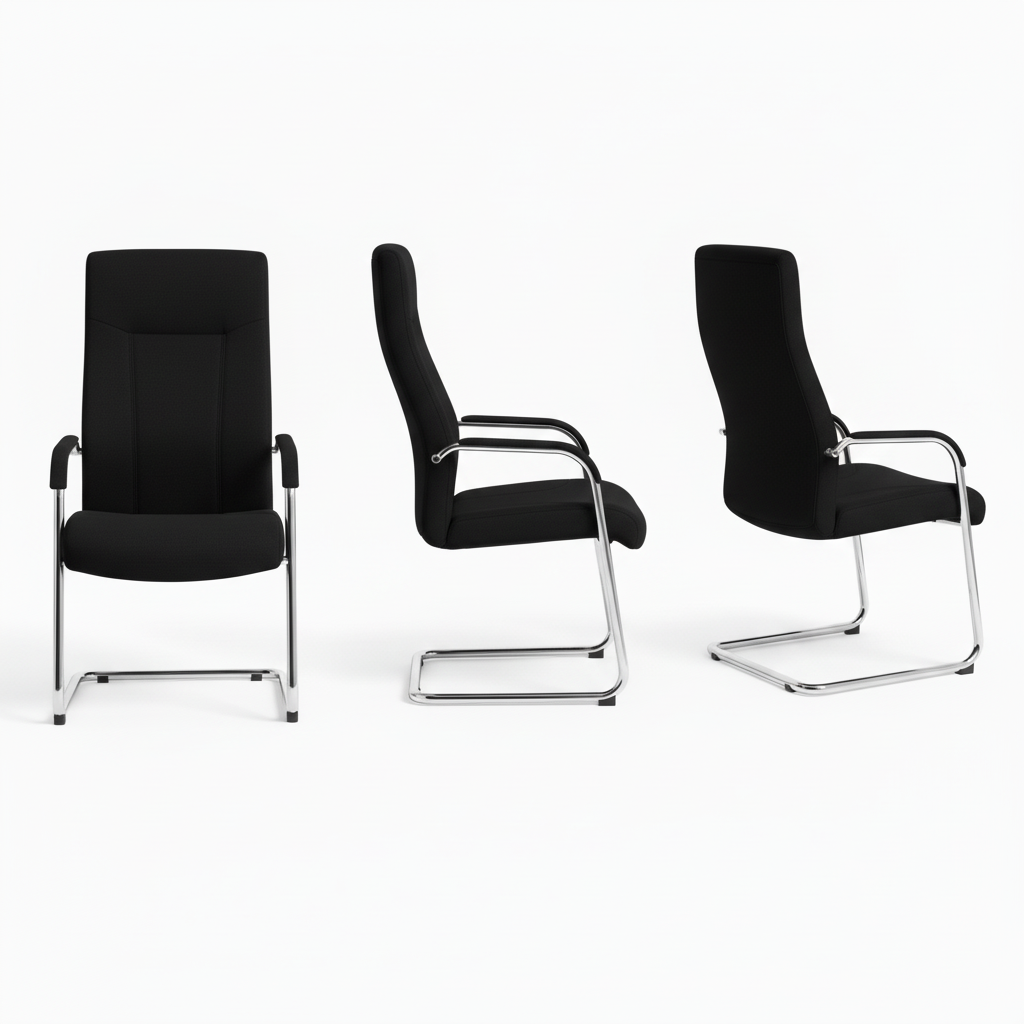 Visitor Chair Black IH 109 V BLK | Premium Office Seating UAE