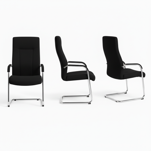 Visitor Chair Black IH 109 V BLK | Premium Office Seating UAE