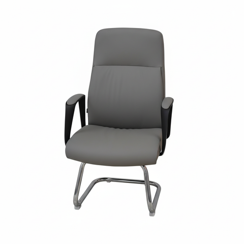 PU Visitor Chair IH 2005V | Grey | Premium Office Seating UAE