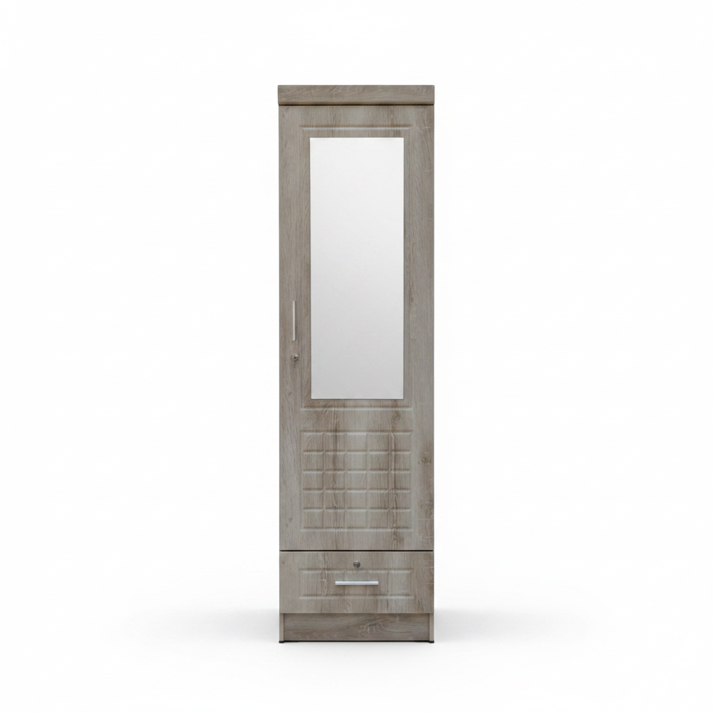 Single Door Wardrobe IH 711 Fume Finish – Bedroom Wardrobe UAE | Dubai Sharjah