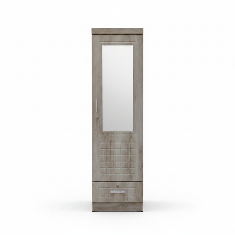 Single Door Wardrobe IH 711 Fume Finish – Bedroom Wardrobe UAE | Dubai Sharjah