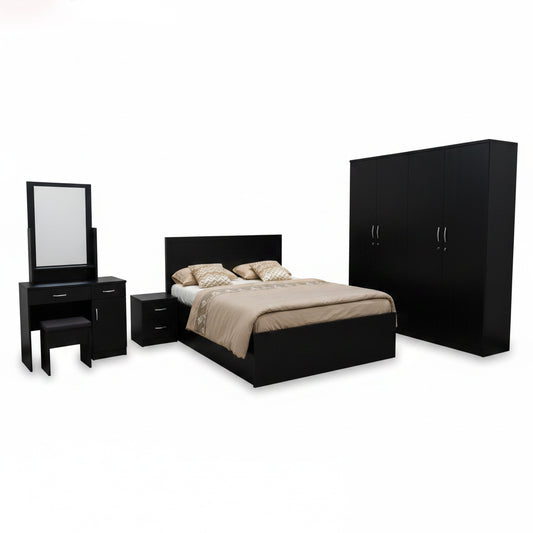 Bedroom Set IH 9180 | King Size 180×200 | Premium Wooden Bed Frame UAE