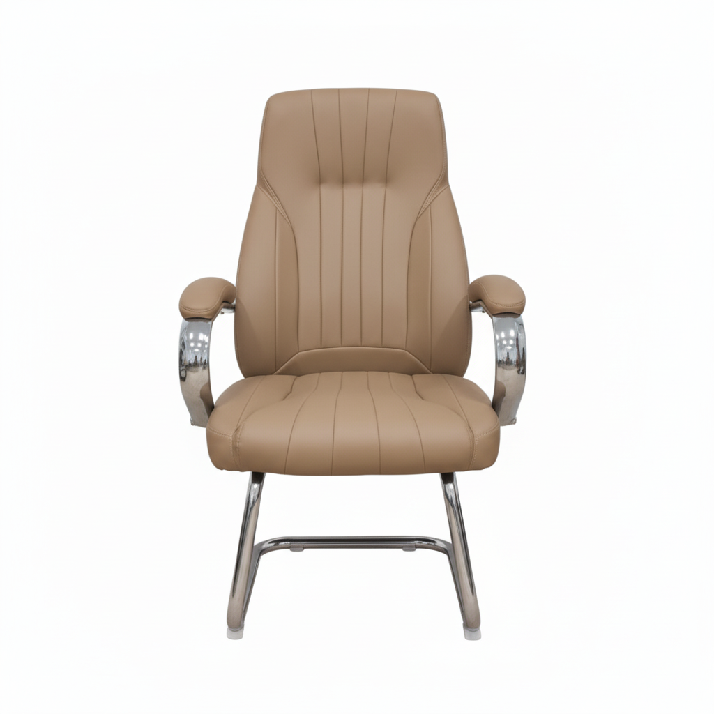 IH 923V PU Visitor Chair | Office Guest Seating UAE Khaki