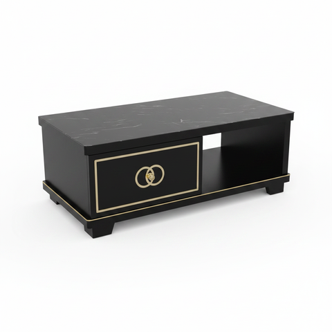 Glossy Black Center Table UAE | 120×60×45 cm | IH CT-171 – INFINI HOMES