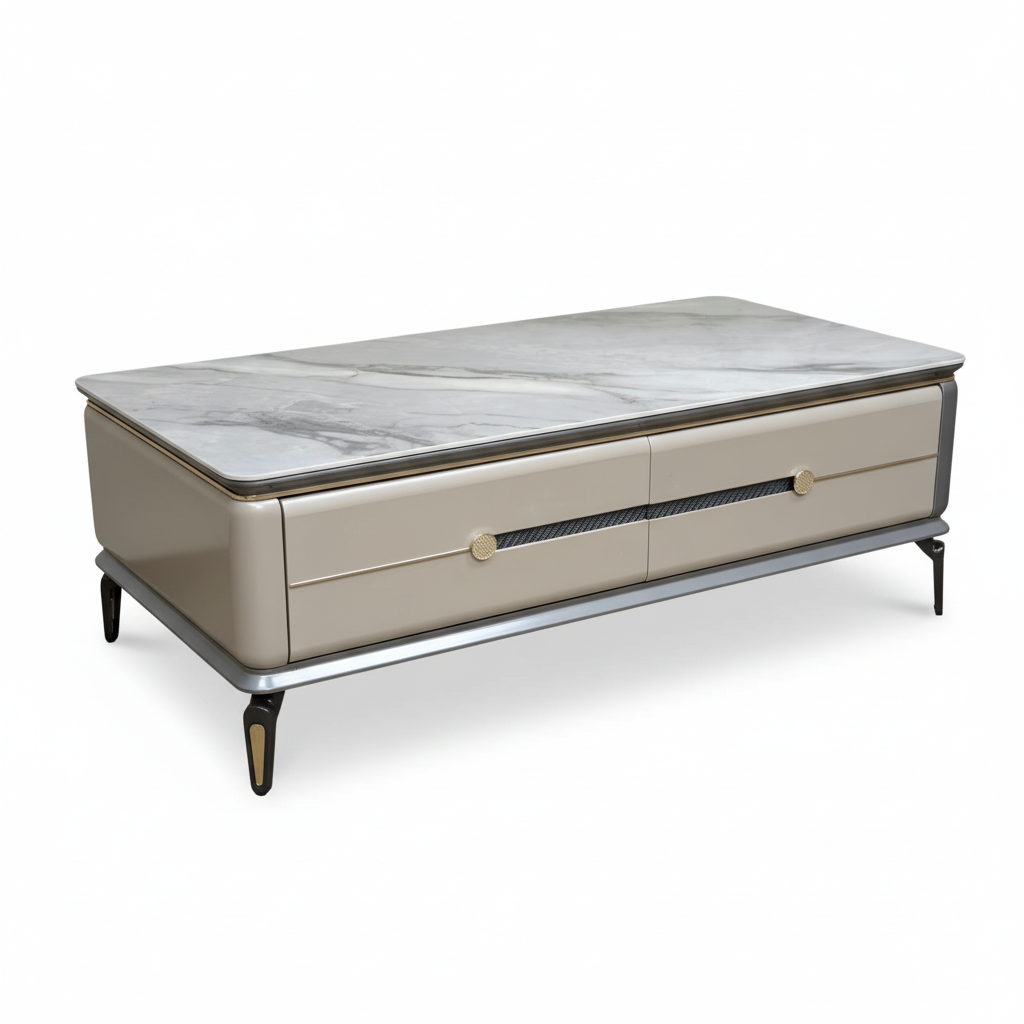 Ceramic Top High Gloss Center Table | IH CT B2-13 | INFINI HOMES UAE
