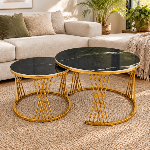 Black Gold Coffee Table IH-CT07-2 | UAE