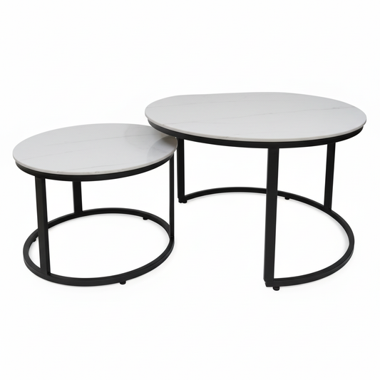 COFFEE TABLE (1+1), IH-6 | Sintered Stone | 70x70 & 50x50 cm