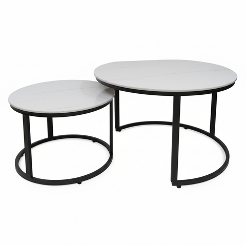 COFFEE TABLE (1+1), IH-6 | Sintered Stone | 70x70 & 50x50 cm