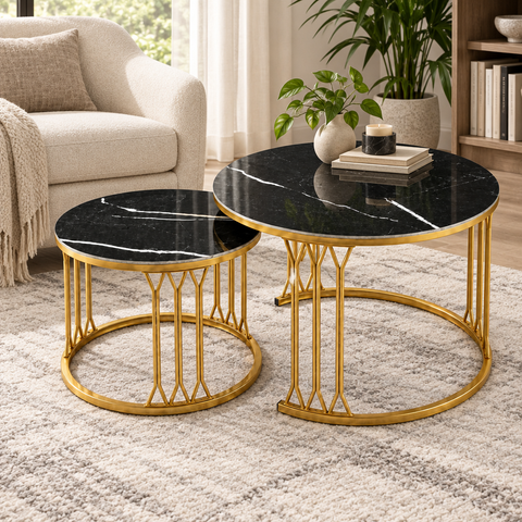 Black Gold Coffee Table SBF-CT54-2 | UAE