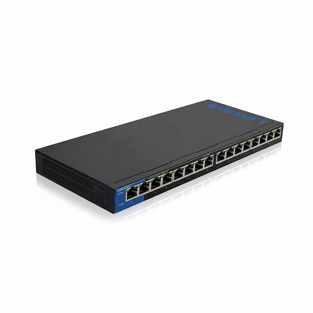 Linksys LGS116 16-Port Desktop Gigabit Switch UAE | Unmanaged Ethernet Network Switch Dubai Abu Dhabi Sharjah Ajman Umm Al Quwain Ras Al Khaimah Fujairah | UAE-Wide Delivery