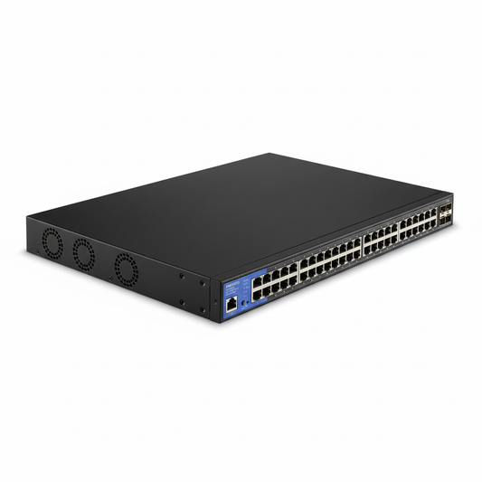 Linksys LGS352MPC 48-Port Gigabit Smart Managed PoE Switch UAE | 370W PoE+ Budget | Dubai Abu Dhabi Sharjah Ajman Umm Al Quwain Ras Al Khaimah Fujairah | UAE-Wide Delivery