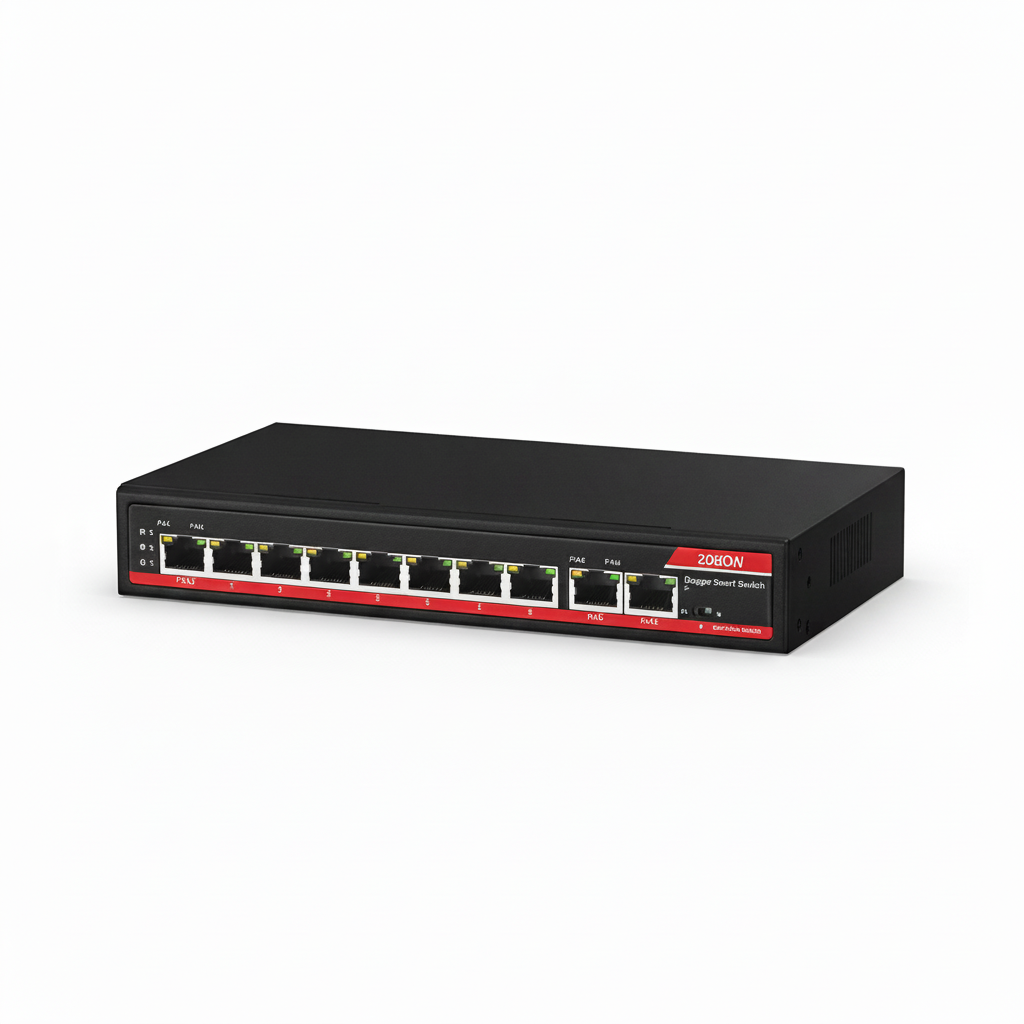 OXION OX-GPS1108-2G 8-Port Gigabit AI PoE Switch UAE | 120W PoE+ 250m Long Range Network Switch