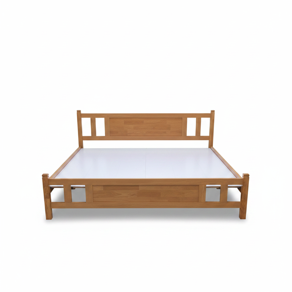 Wooden King Size Bed 180x190cm | Maple | IH 102