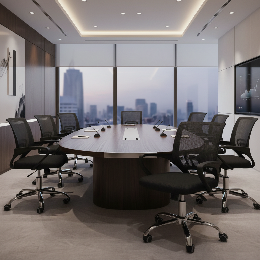 Low Back Mesh Office Chair UAE | Ergonomic Chrome Base | Black IH 508