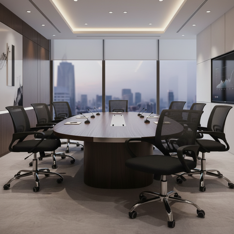 Low Back Mesh Office Chair UAE | Ergonomic Chrome Base | Black IH 508