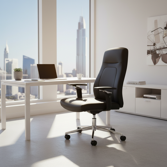 Premium Office Chair Black | Ergonomic Desk Chair UAE | IH A015 BLK