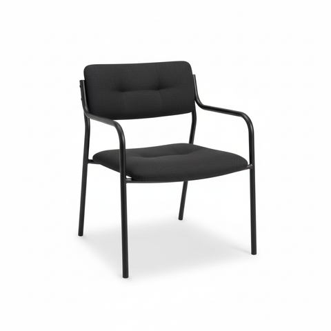 Visitor Chair Black IH 076 BLK | Premium Office Seating UAE