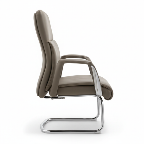 INFINI HOMES Model Bryan VC UAE - Visitors Executive PU Chair Black Grey Dubai Abu Dhabi Sharjah