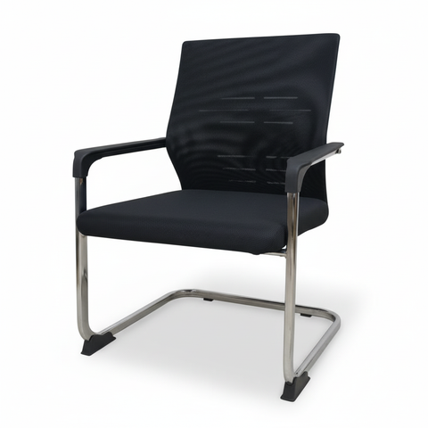 Mesh Back Visitor Chair UAE | Office Guest Chair with Chrome Base | Dubai Abu Dhabi | IH 1005V