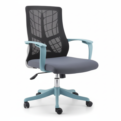 Medium Back Mesh Office Chair UAE | Ergonomic Chrome Base | Dubai Abu Dhabi | IH 8008M
