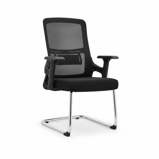 Office Visitor Chair Mesh Back Chrome Frame - Model Rock VC | UAE Stock
