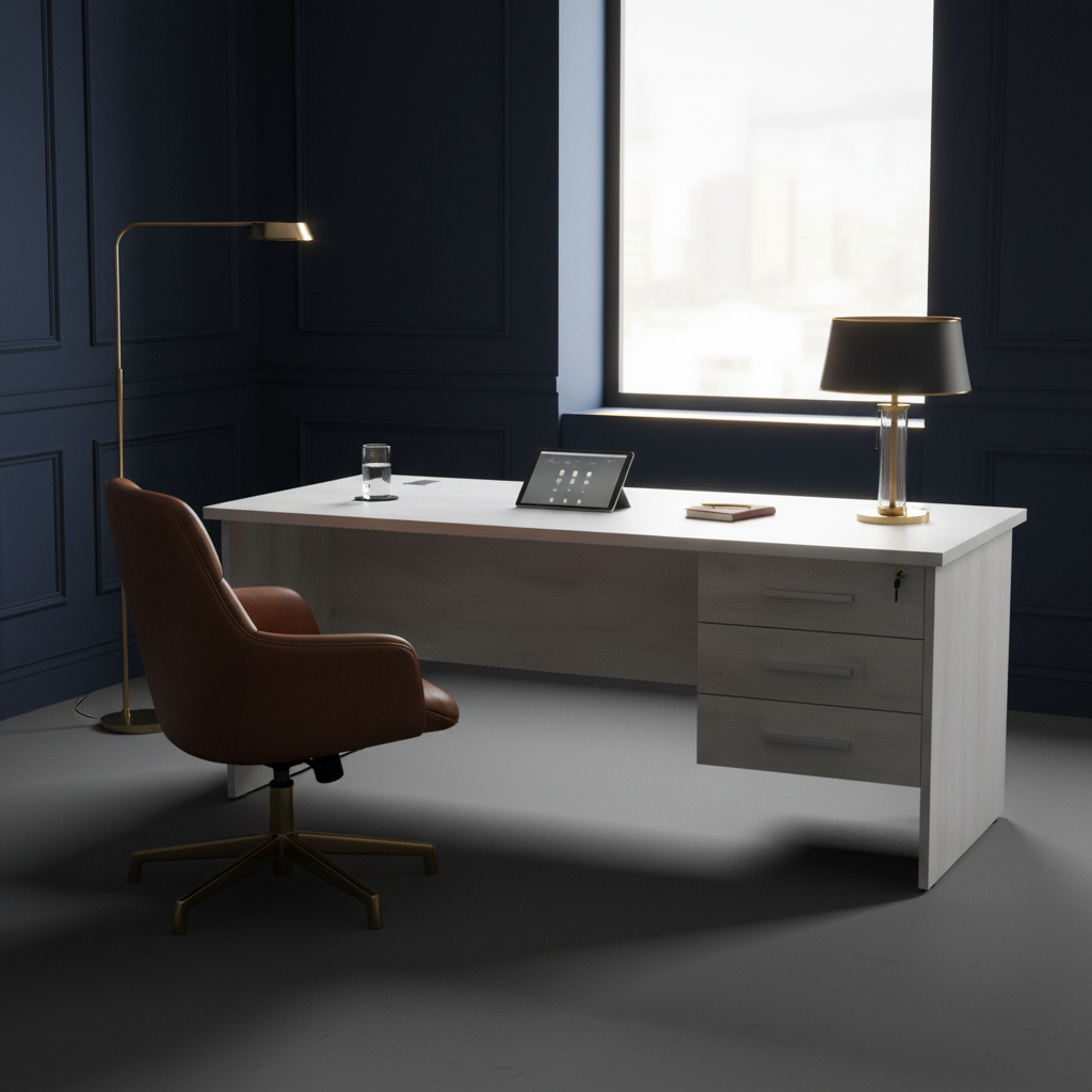 Office Desk Maple 160cm - Premium Workstation for UAE Offices | INFINI HOMES