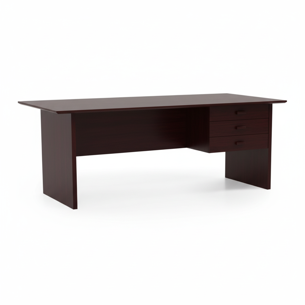 Office Desk Oak 117x57x72 cm | Premium Wooden Desk UAE | INFINI HOMES