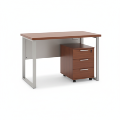 Office Desk 1.2m Cherry White | Premium Workstation UAE | INFINI HOMES