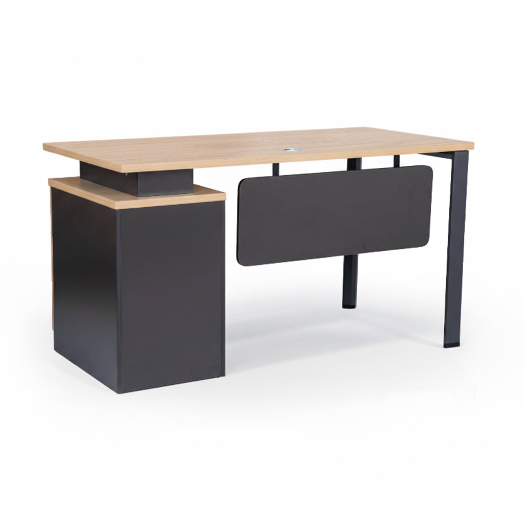 Office Table IH 114 1.4M - Premium Beige Desk for UAE Offices