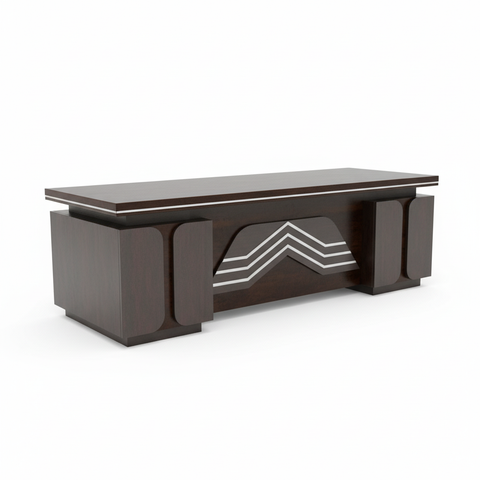 Office Desk 1.4m Coffee Grey Khaki | Premium Workstation UAE | IH 5214