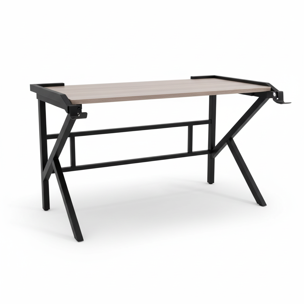 Gaming Table with LED Light Black 120x60x75cm | UAE-Wide Delivery