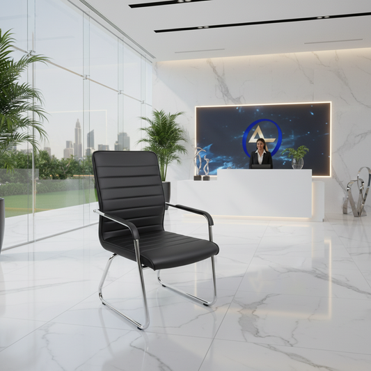 Visitor Chair Black IH 828 BLK | Premium Office Seating UAE