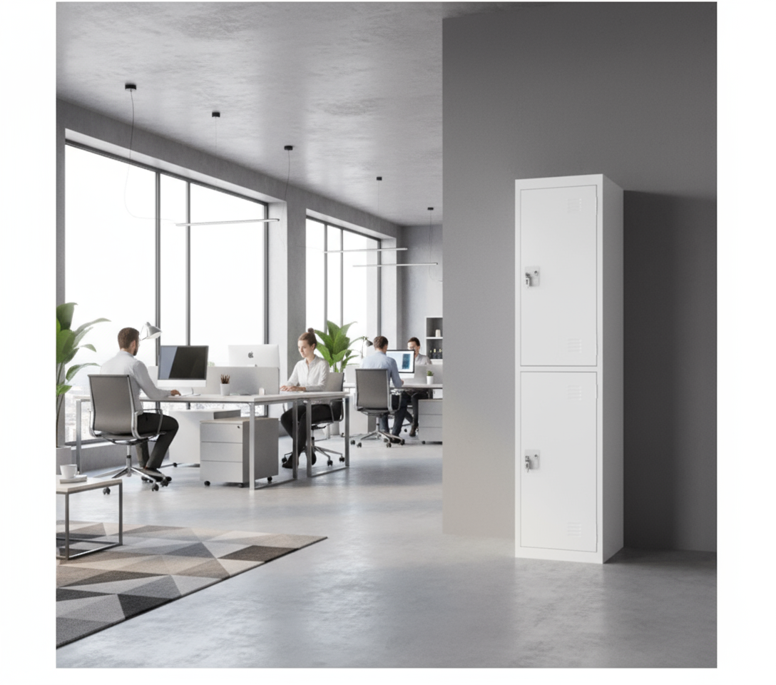 INFINI HOMES 2-Tier Steel Storage Locker Cabinet - UAE Wide Delivery