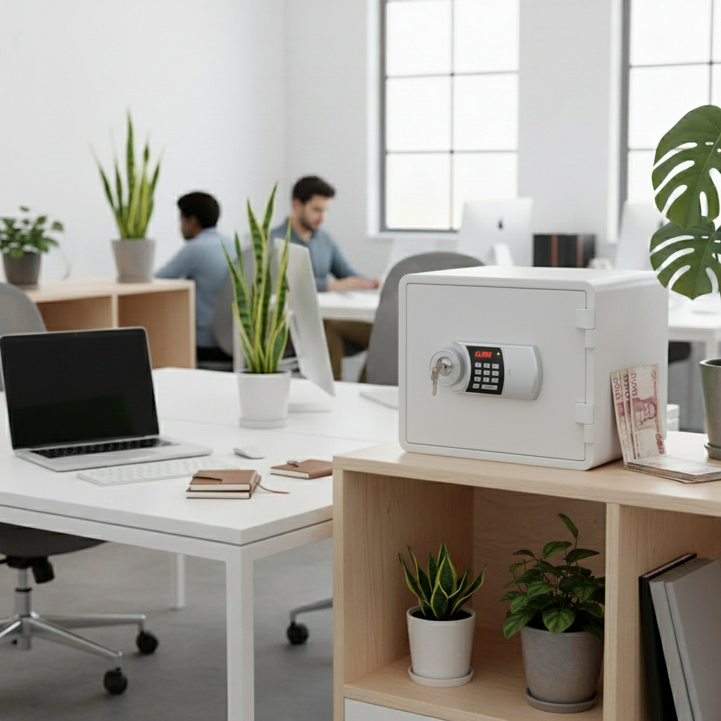 Eagle YESM-015K Fire-Resistant Safe – Digital & Key Lock System