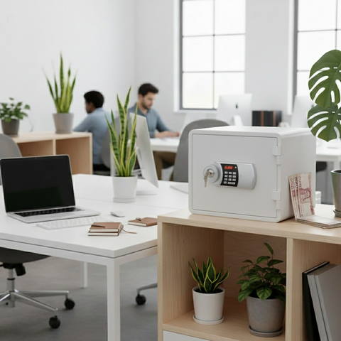 Eagle YESM-015K Fire-Resistant Safe – Digital & Key Lock System