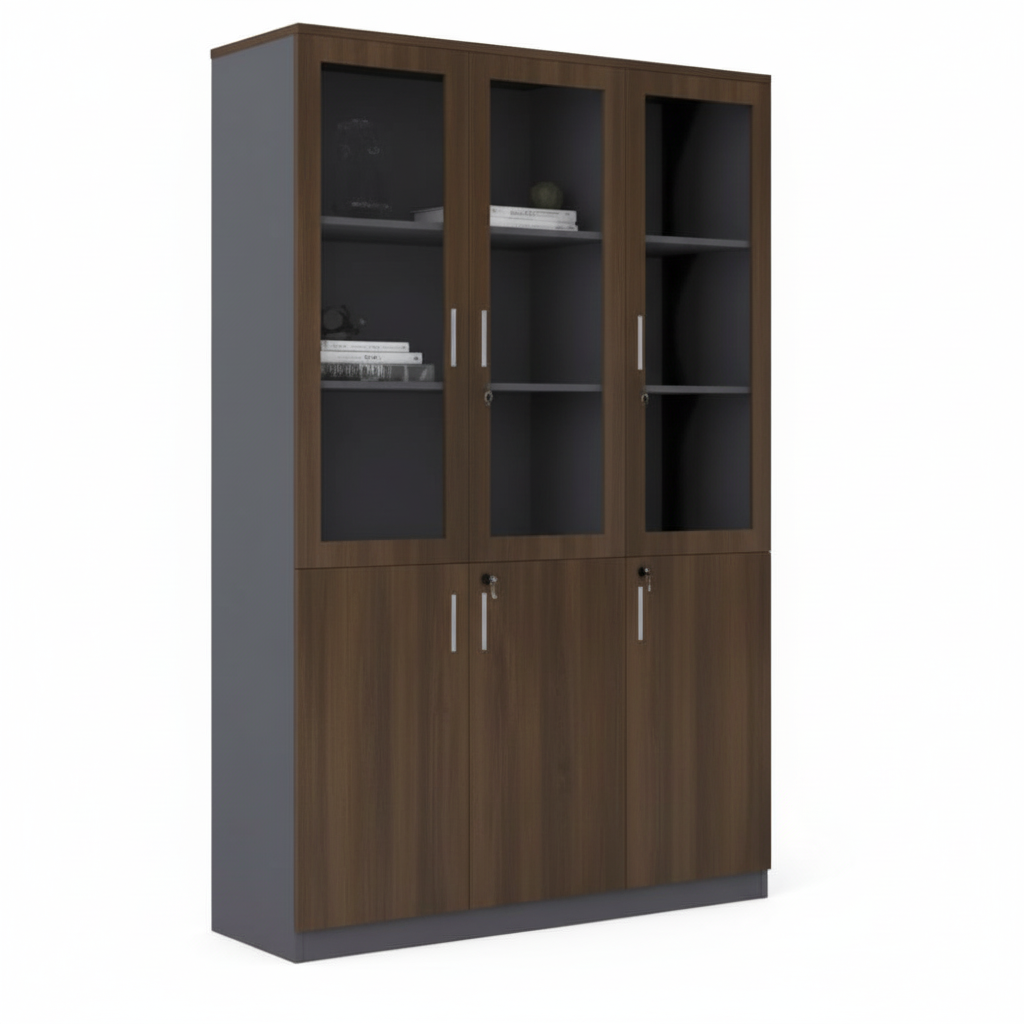 INFINI HOMES Glass Door Cabinet 200x120x40cm