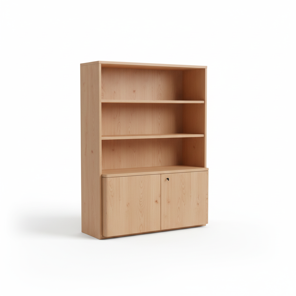 Book Cabinet Beech Wood | Premium Office Storage Furniture UAE