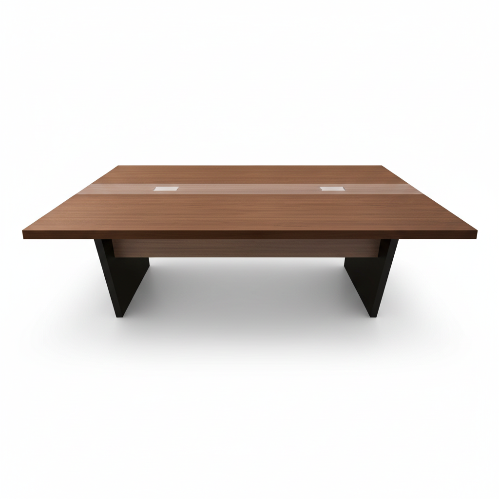 Meeting Table 2.4M Coffee & Khaki | Premium Office Furniture UAE