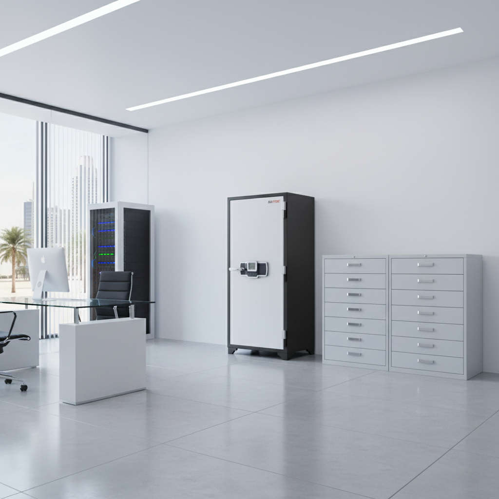 SAFIRE FR 1260 Fire Resistant Safe in Office Workspace – 90-Min Fire Protection | UAE