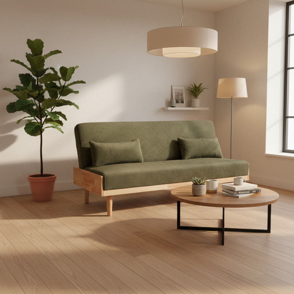 Sofa Cum Bed Green IH SB-1172 | Convertible Sofa Bed UAE | Dubai Abu Dhabi Sharjah