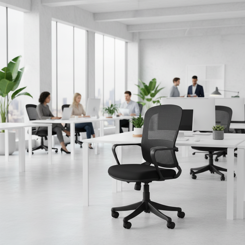 Medium Back Mesh Office Chair | Ergonomic Office Chair UAE – INFINI HOMES