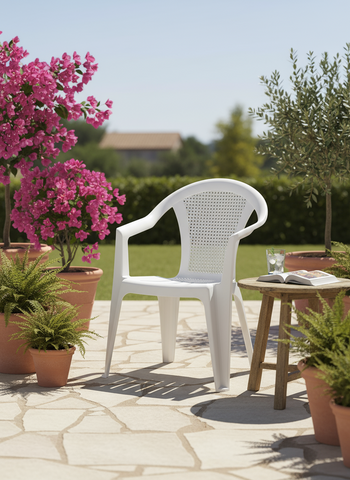 Premium bamboo chair outdoor patio setup - Garden furniture UAE | Fast shipping Dubai, Abu Dhabi, Sharjah