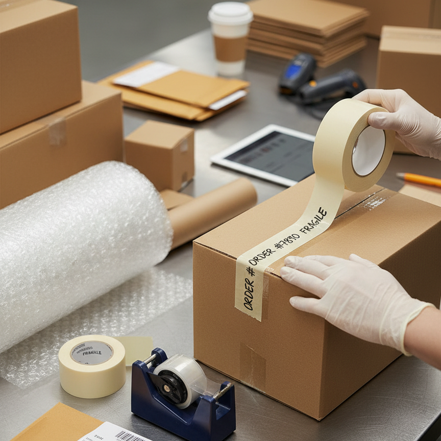 Masking Tape 25 yd x 1.5 inches - INFINI HOMES Premium Quality